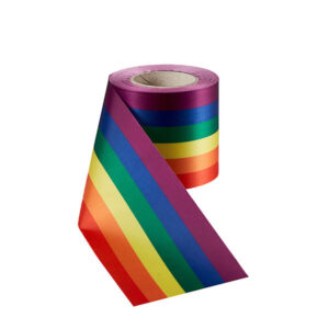 Satin Neo band Pride regnbågsfärger på rulle